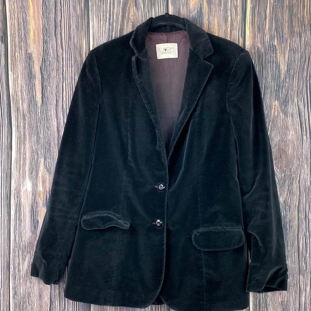 Vintage Black Velvet Blazer